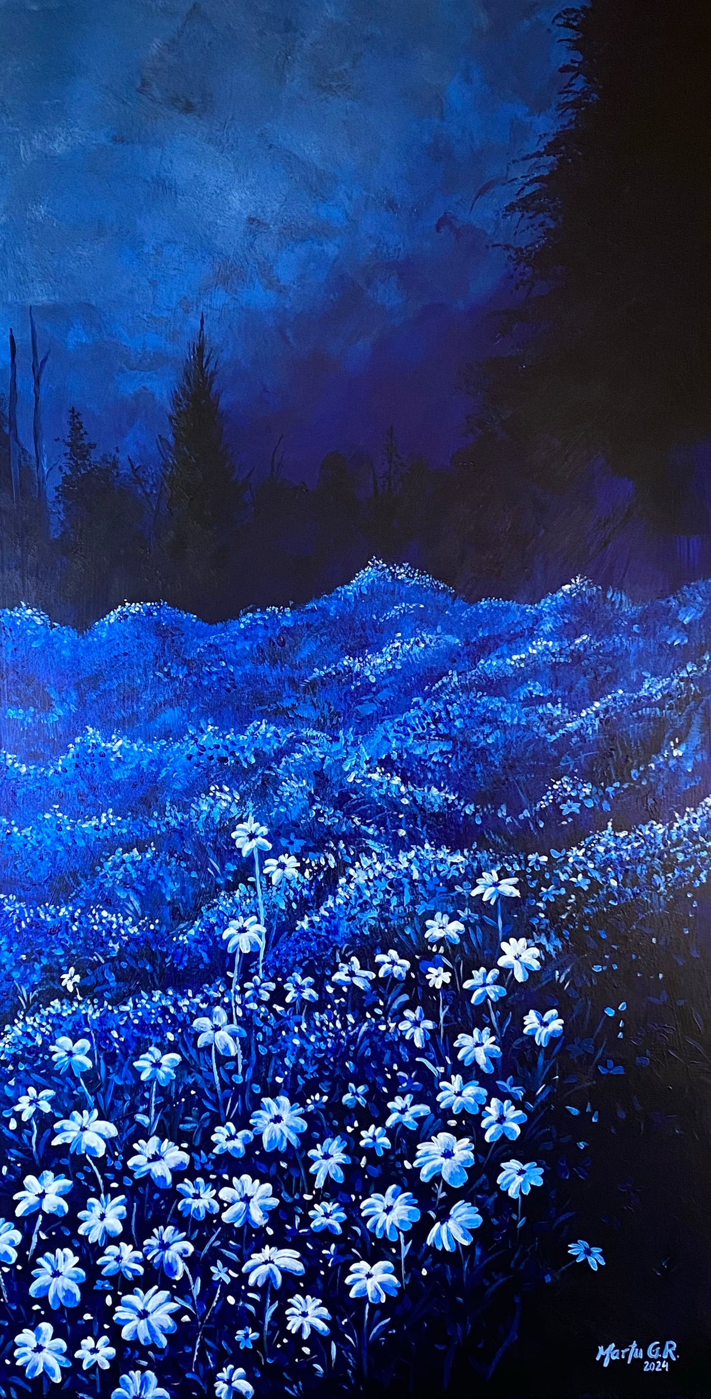 Field of Moonflowers