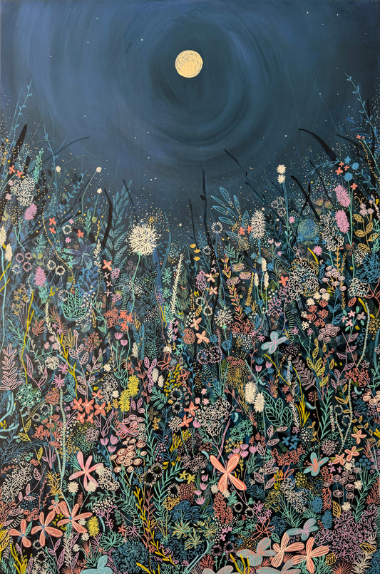 Moonlit Wildflowers